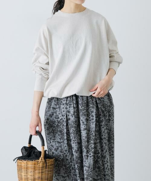 かぐれ / かぐれ Tシャツ | コットンドロストヘムカットソー（オートミール）