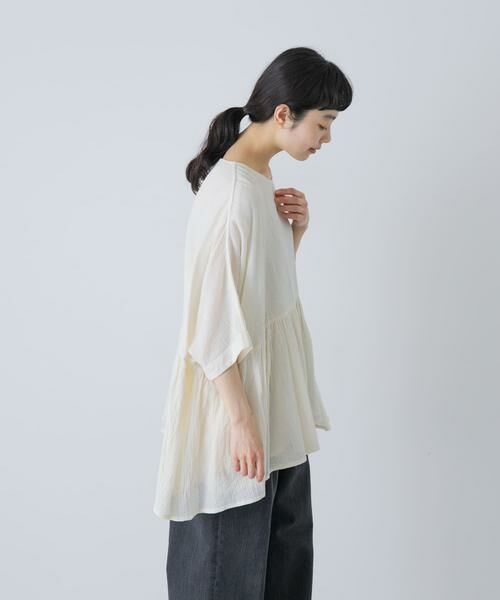 かぐれ / かぐれ シャツ・ブラウス | コットンクレープギャザーブラウス | 詳細3