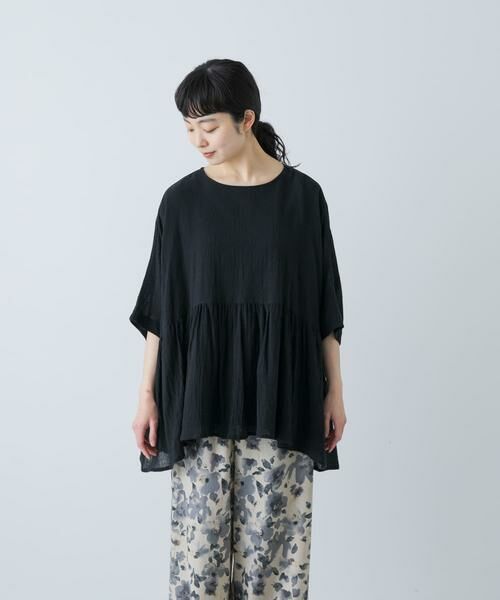 かぐれ / かぐれ シャツ・ブラウス | コットンクレープギャザーブラウス | 詳細17