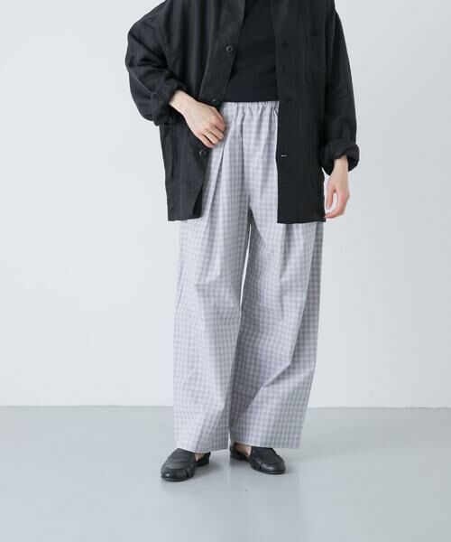 かぐれ / かぐれ その他パンツ | ギンガムタックワイドパンツ | 詳細1