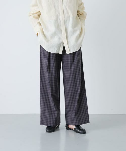 かぐれ / かぐれ その他パンツ | ギンガムタックワイドパンツ | 詳細15