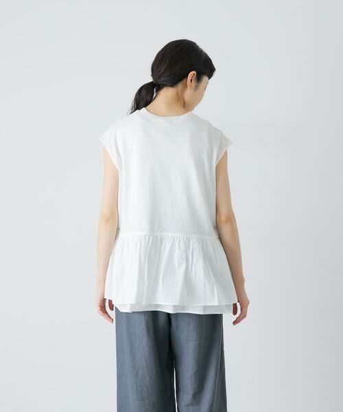 かぐれ / かぐれ Tシャツ | 裾フリルノースリーブインナーカットソー | 詳細10