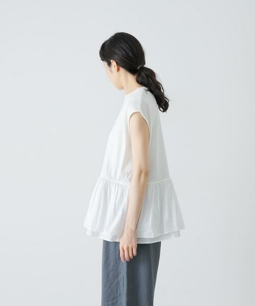 かぐれ / かぐれ Tシャツ | 裾フリルノースリーブインナーカットソー | 詳細9