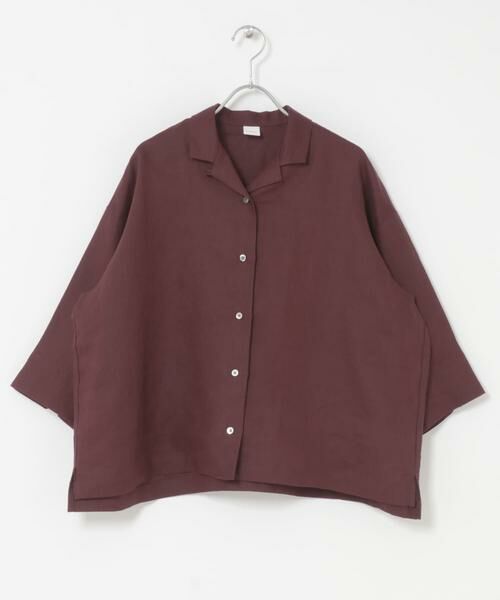 かぐれ / かぐれ シャツ・ブラウス | リネン半袖オープンカラーシャツ | 詳細8