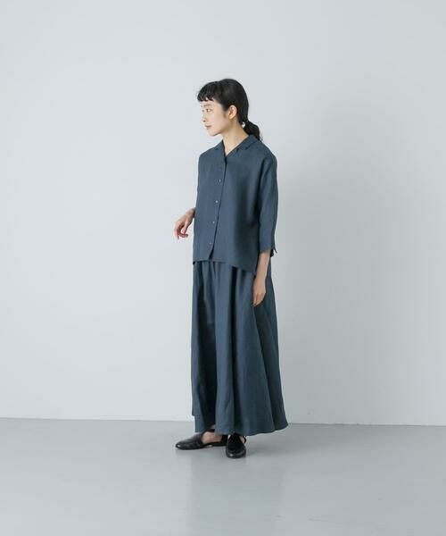 かぐれ / かぐれ シャツ・ブラウス | リネン半袖オープンカラーシャツ | 詳細14