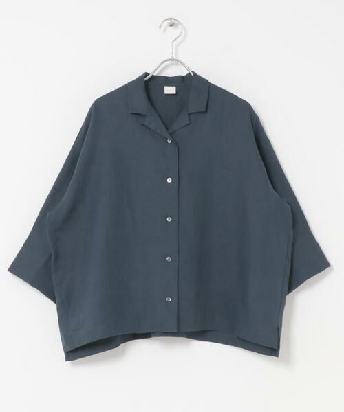 かぐれ / かぐれ シャツ・ブラウス | リネン半袖オープンカラーシャツ | 詳細17