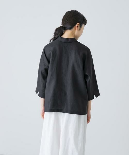 かぐれ / かぐれ シャツ・ブラウス | リネン半袖オープンカラーシャツ | 詳細28