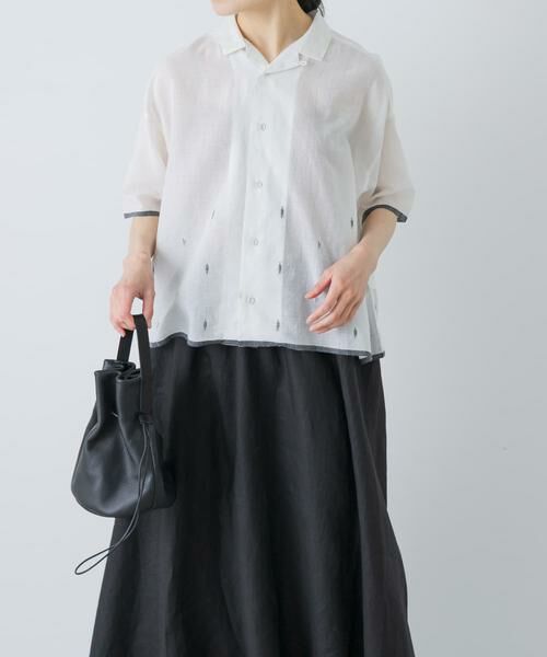 かぐれ / かぐれ シャツ・ブラウス | ジャムダニオープンカラーシャツ | 詳細1