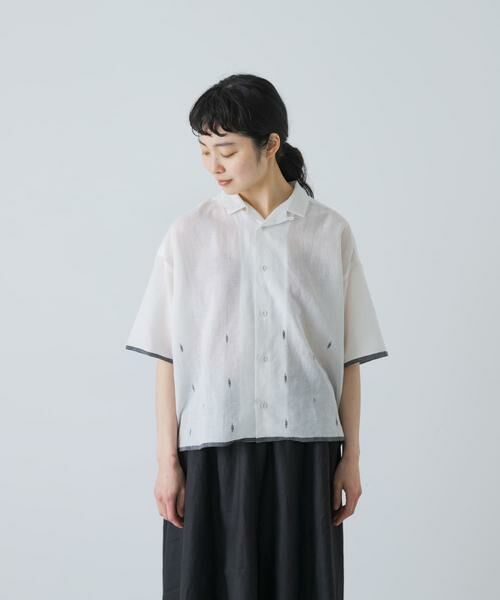 かぐれ / かぐれ シャツ・ブラウス | ジャムダニオープンカラーシャツ | 詳細8