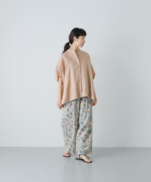 かぐれ / かぐれ シャツ・ブラウス | リネンスクエアケープシャツ | 詳細4
