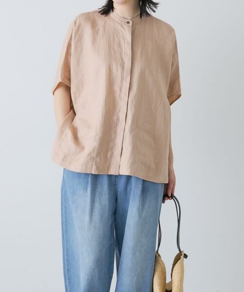かぐれ / かぐれ シャツ・ブラウス | リネンスクエアケープシャツ | 詳細5