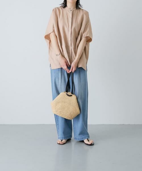かぐれ / かぐれ シャツ・ブラウス | リネンスクエアケープシャツ | 詳細7