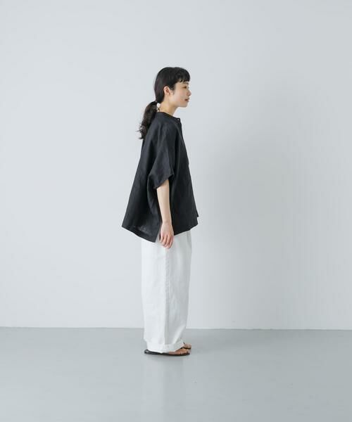 かぐれ / かぐれ シャツ・ブラウス | リネンスクエアケープシャツ | 詳細11