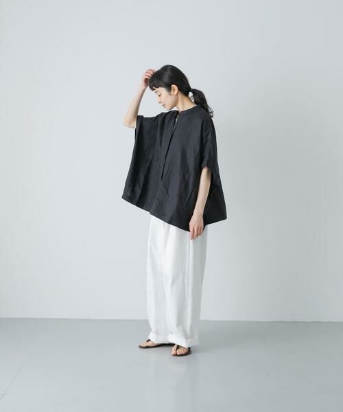 かぐれ / かぐれ シャツ・ブラウス | リネンスクエアケープシャツ | 詳細12