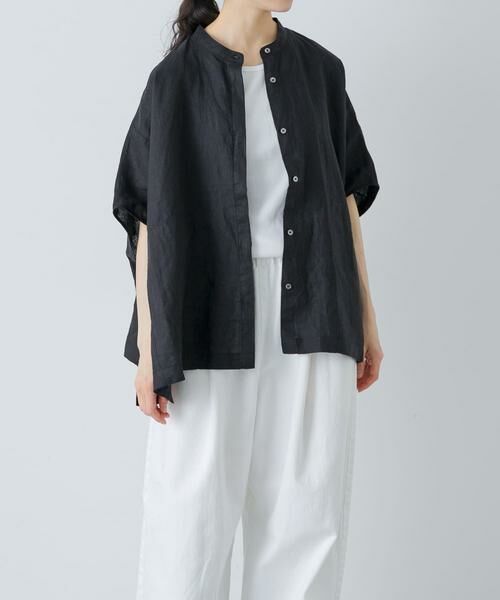 かぐれ / かぐれ シャツ・ブラウス | リネンスクエアケープシャツ | 詳細13