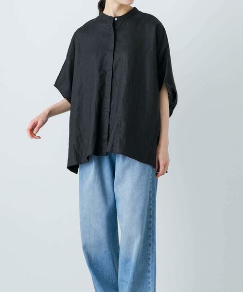 かぐれ / かぐれ シャツ・ブラウス | リネンスクエアケープシャツ | 詳細15
