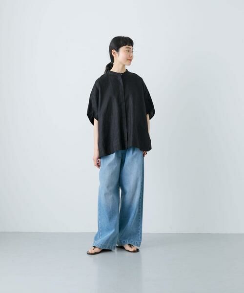 かぐれ / かぐれ シャツ・ブラウス | リネンスクエアケープシャツ | 詳細16