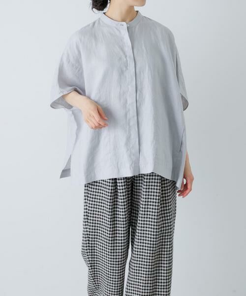 かぐれ / かぐれ シャツ・ブラウス | リネンスクエアケープシャツ | 詳細22