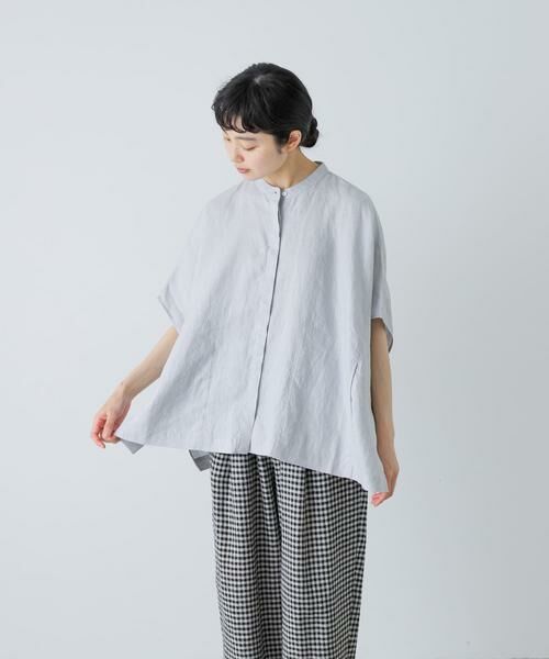 かぐれ / かぐれ シャツ・ブラウス | リネンスクエアケープシャツ | 詳細24