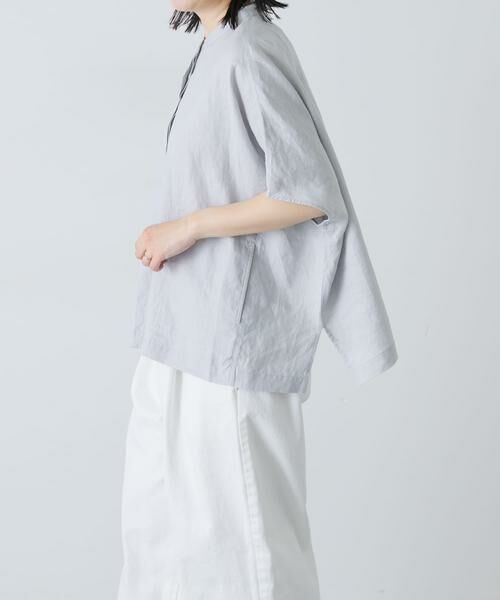 かぐれ / かぐれ シャツ・ブラウス | リネンスクエアケープシャツ | 詳細27