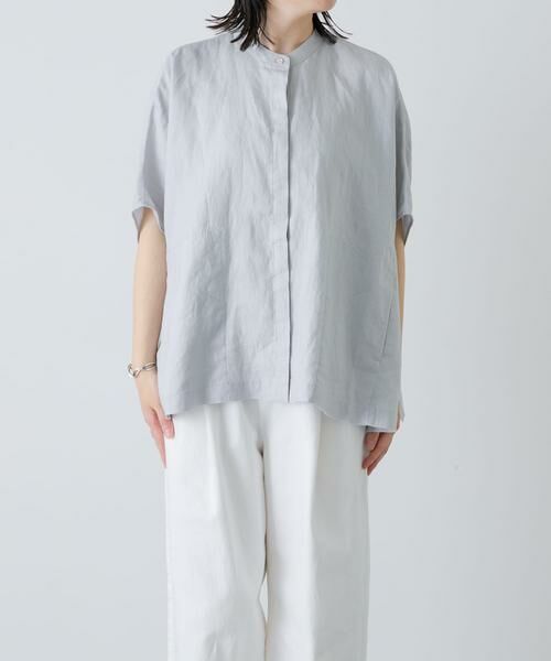 かぐれ / かぐれ シャツ・ブラウス | リネンスクエアケープシャツ | 詳細29