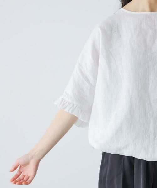 かぐれ / かぐれ シャツ・ブラウス | リネンフリルスリーブプルオーバー | 詳細11