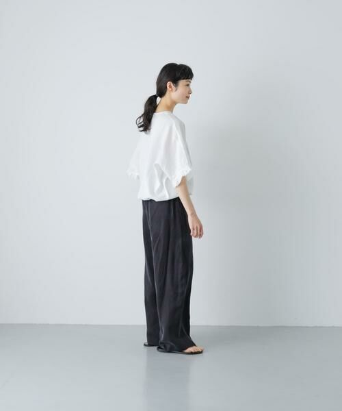 かぐれ / かぐれ シャツ・ブラウス | リネンフリルスリーブプルオーバー | 詳細5