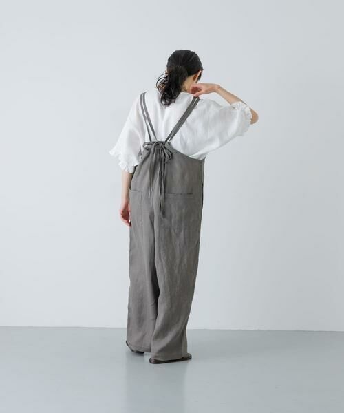 かぐれ / かぐれ シャツ・ブラウス | リネンフリルスリーブプルオーバー | 詳細7