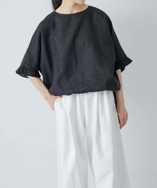 かぐれ / かぐれ シャツ・ブラウス | リネンフリルスリーブプルオーバー | 詳細16