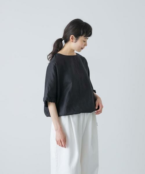 かぐれ / かぐれ シャツ・ブラウス | リネンフリルスリーブプルオーバー | 詳細18