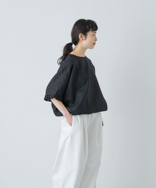 かぐれ / かぐれ シャツ・ブラウス | リネンフリルスリーブプルオーバー | 詳細19