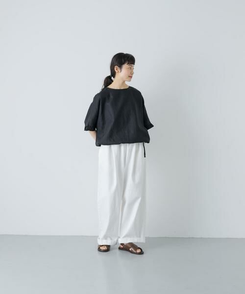 かぐれ / かぐれ シャツ・ブラウス | リネンフリルスリーブプルオーバー | 詳細20