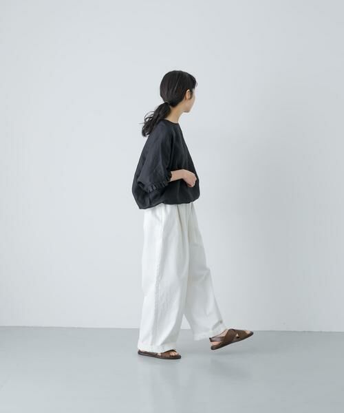 かぐれ / かぐれ シャツ・ブラウス | リネンフリルスリーブプルオーバー | 詳細21