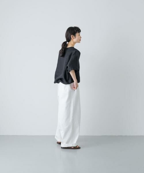 かぐれ / かぐれ シャツ・ブラウス | リネンフリルスリーブプルオーバー | 詳細22