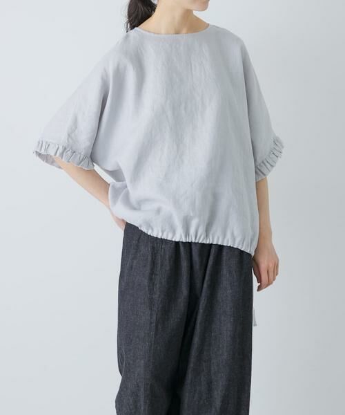 かぐれ / かぐれ シャツ・ブラウス | リネンフリルスリーブプルオーバー | 詳細30