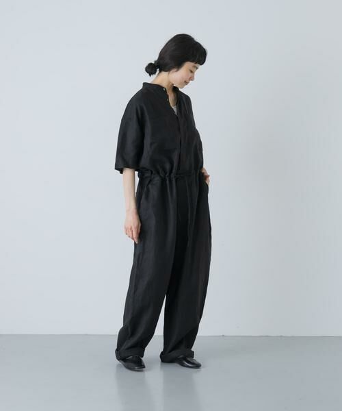 かぐれ / かぐれ サロペット・オールインワン | リネンハーフスリーブオールインワン | 詳細2