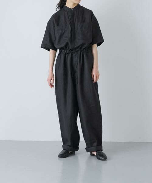 かぐれ / かぐれ サロペット・オールインワン | リネンハーフスリーブオールインワン | 詳細4