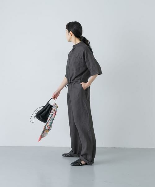 かぐれ / かぐれ サロペット・オールインワン | リネンハーフスリーブオールインワン | 詳細24