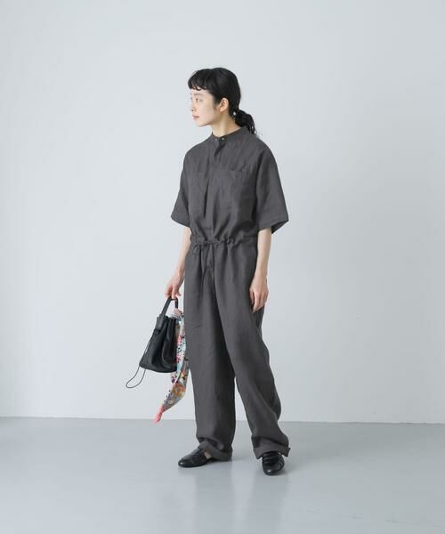 かぐれ / かぐれ サロペット・オールインワン | リネンハーフスリーブオールインワン | 詳細25