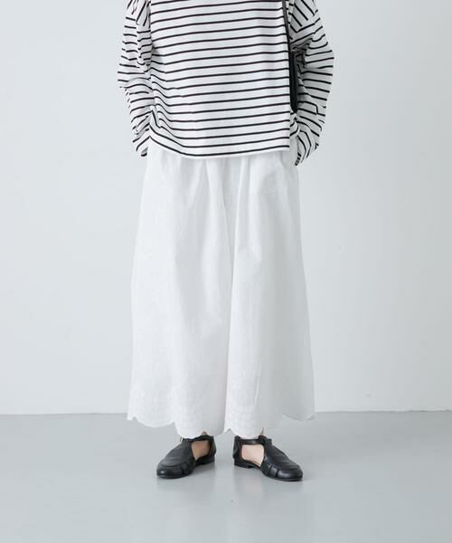 かぐれ / かぐれ その他パンツ | エンブロイダリーギャザーパンツ（オフホワイト）