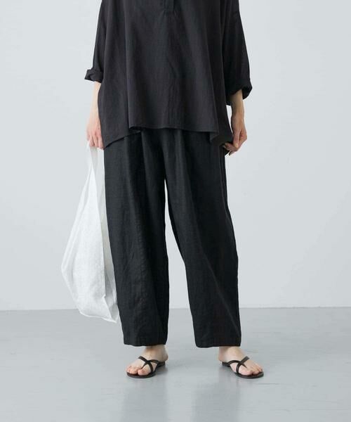 かぐれ / かぐれ その他パンツ | リネンボリュームパンツ（ブラック）