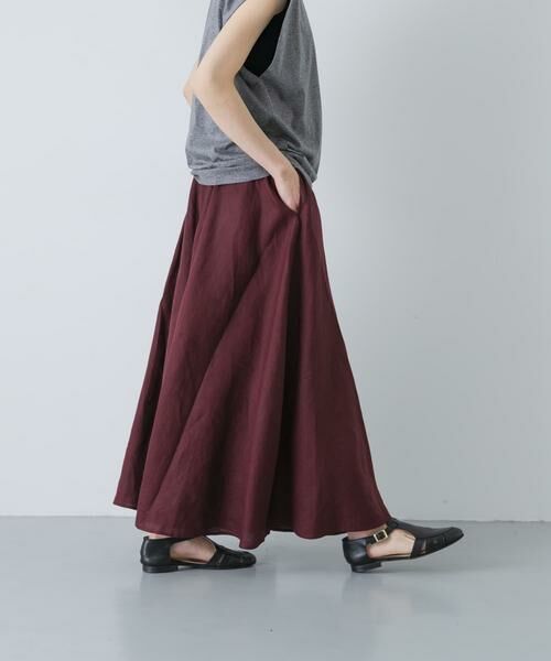 かぐれ / かぐれ スカート | リネンフレアスカート | 詳細2