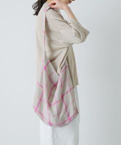 かぐれ / かぐれ ショルダーバッグ | リネンチェックショルダーバッグ