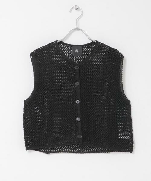 かぐれ / かぐれ ベスト | maison de soil　LINEN OPENWORK KNIT VEST | 詳細13