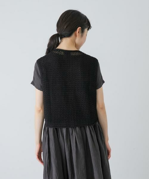 かぐれ / かぐれ ベスト | maison de soil　LINEN OPENWORK KNIT VEST | 詳細9