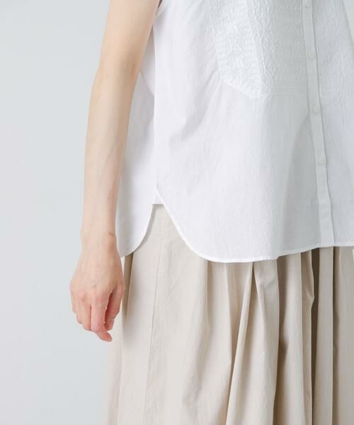 かぐれ / かぐれ シャツ・ブラウス | maison de soil　BANDED COLLAR EMB SHIRT | 詳細11