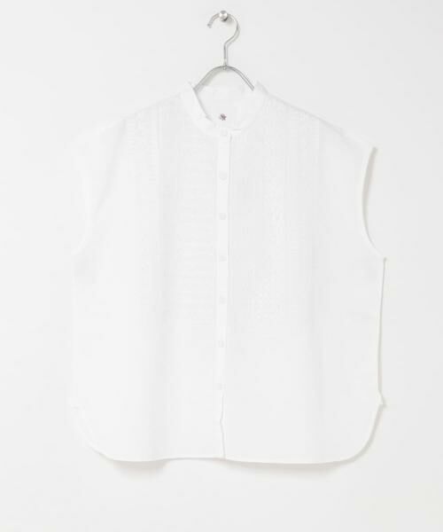 かぐれ / かぐれ シャツ・ブラウス | maison de soil　BANDED COLLAR EMB SHIRT | 詳細13