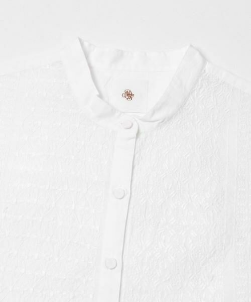 かぐれ / かぐれ シャツ・ブラウス | maison de soil　BANDED COLLAR EMB SHIRT | 詳細14
