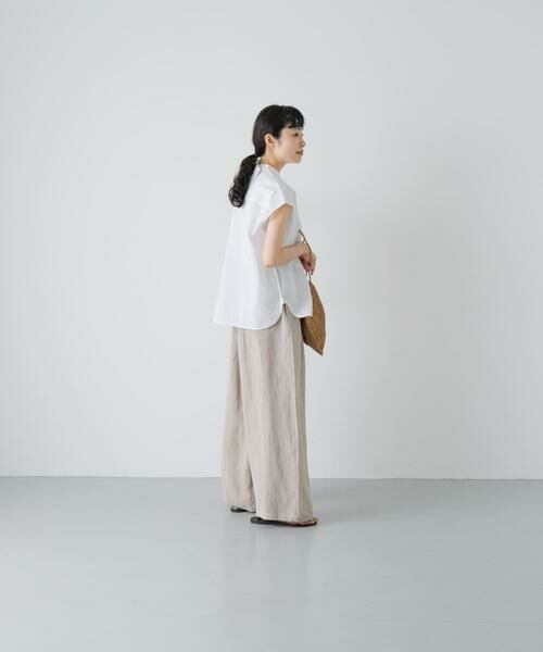 かぐれ / かぐれ シャツ・ブラウス | maison de soil　BANDED COLLAR EMB SHIRT | 詳細6