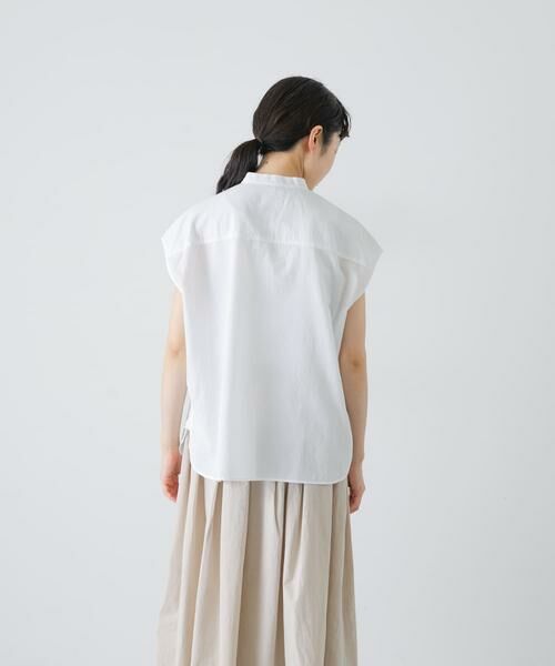 かぐれ / かぐれ シャツ・ブラウス | maison de soil　BANDED COLLAR EMB SHIRT | 詳細9